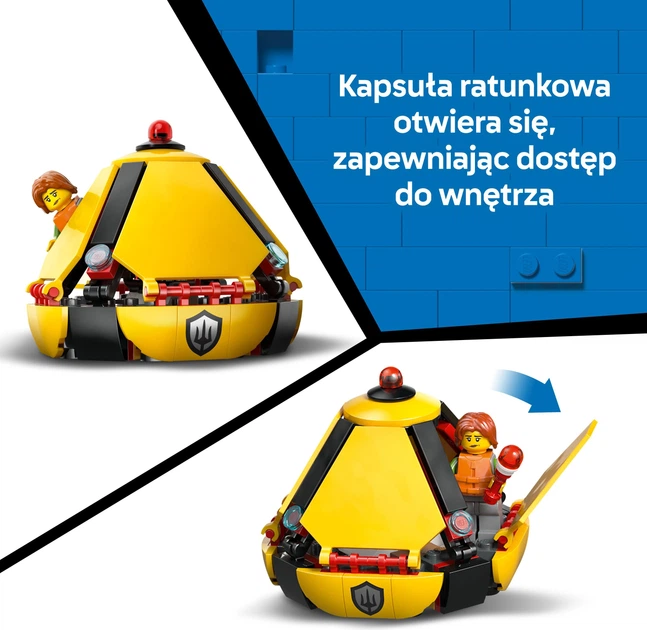 Zestaw klocków LEGO CITY Helikopter straży przybrzeżnej 551 elementów (60503) - obraz 6