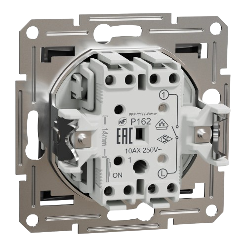 Выключатель 1-клавишный Schneider Electric Asfora EPH0100171 Антрацит - Фото 2 Выключатель 1-клавишный Schneider Electric Asfora EPH0100171 Антрацит - изображение 2