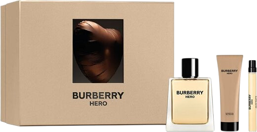 Zestaw męski Burberry Hero Woda toaletowa 100 ml + Miniaturka 10 ml + Żel pod prysznic 75 ml (3616305628862) - obraz 1