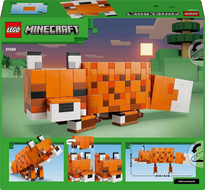 Zestaw klocków LEGO Minecraft Lis 497 elementów (21588) - obraz 8