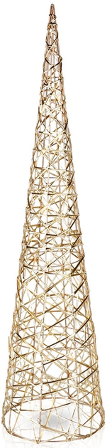 Świecąca figurka Home Styling Collection 839515 Choinka 40 LED 80 cm Złoty (8721037677011) - obraz 1