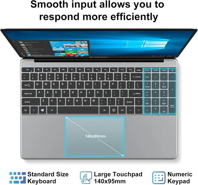 Ноутбук 15.6" Teclast F15 Plus Intel Celeron N4120 RAM 8GB SSD 256GB Win10 (UKR) Б/В - изображение 4