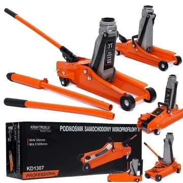 Низкопрофильный автомобильный домкрат на колесах 3т Kraft&Dele KD1307 - Фото 3 Низкопрофильный автомобильный домкрат на колесах 3т Kraft&Dele KD1307 - изображение 3