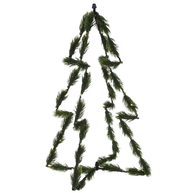 Świecąca figurka Home Styling Collection 839416 Choinka 30 LED 40 cm Zielona (8720573605441) - obraz 2