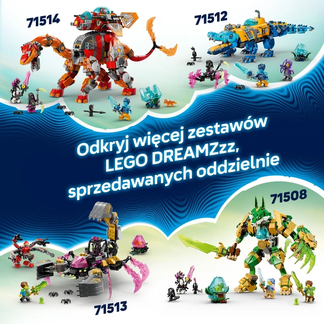 Zestaw klocków LEGO DREAMZZZ Rekinoczołg tygrysi 1548 elementów (71515) - obraz 8