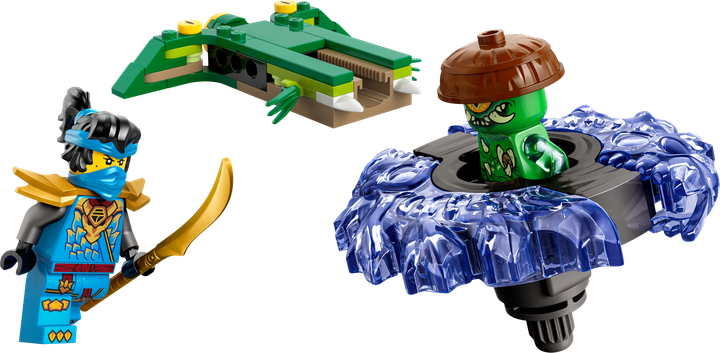Zestaw klocków LEGO Ninjago Nya kontra zmutowany potwór na spinnerze 49 elementów (71849) - obraz 2