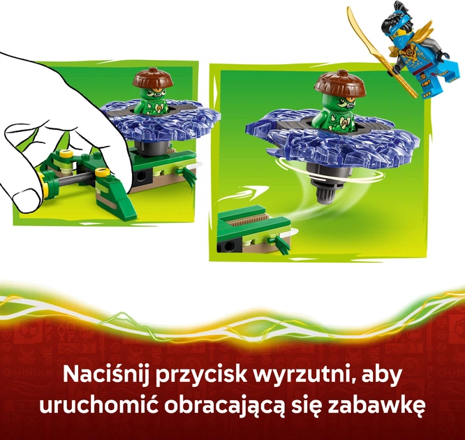 Zestaw klocków LEGO Ninjago Nya kontra zmutowany potwór na spinnerze 49 elementów (71849) - obraz 5