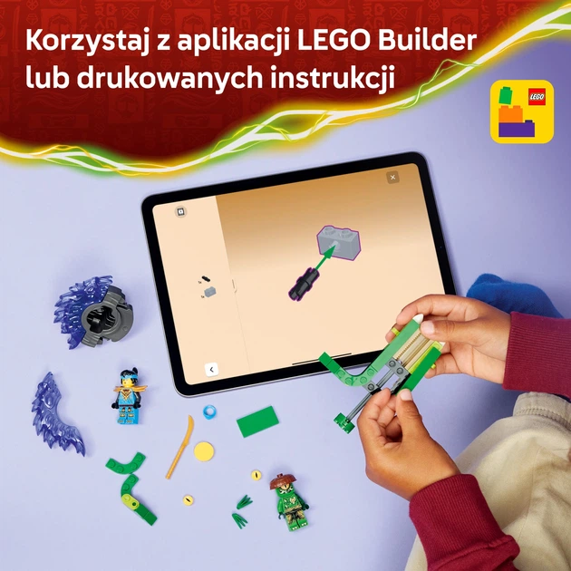 Zestaw klocków LEGO Ninjago Nya kontra zmutowany potwór na spinnerze 49 elementów (71849) - obraz 8