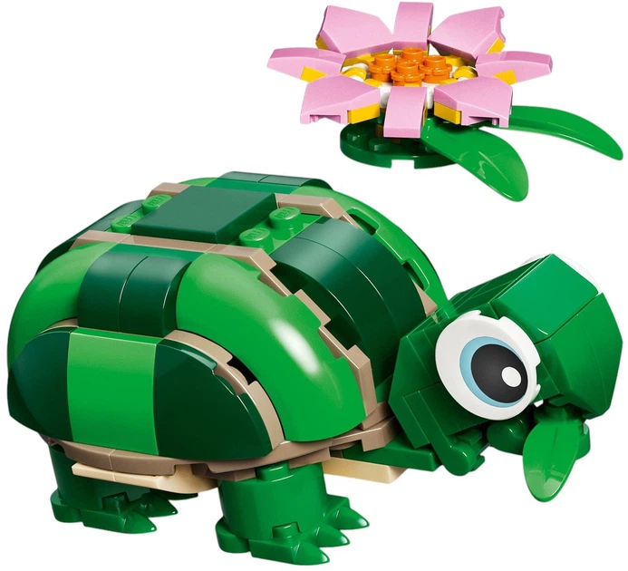 Zestaw klocków LEGO Creator Żółw i kwiat lilii wodnej 124 elementy (31377) - obraz 2