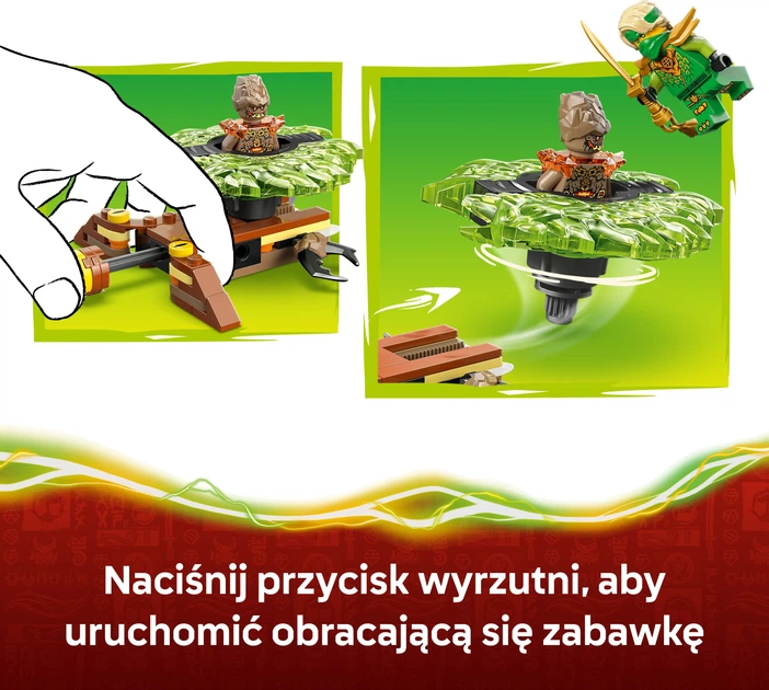 Zestaw klocków LEGO Ninjago Lloyd kontra ziemny potwór na spinnerze 52 elementy (71850) - obraz 5