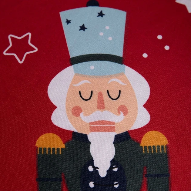 Komplet pościeli Homla Aitona Poszewka na kołdrę 200 x 220 cm + 2 poszewki na poduszki 70 x 80 cm ze świątecznym wzorem Czerwony (5906496712975) - obraz 2