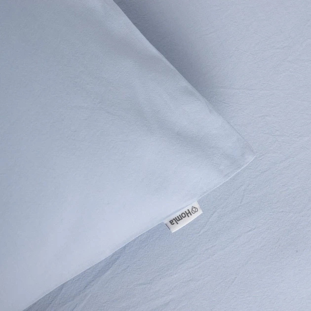 Komplet pościeli Homla Defla Poszewka na kołdrę 200 x 220 cm + 1 poszewka na poduszkę 50 x 60 cm Niebieski (5906496734588) - obraz 4