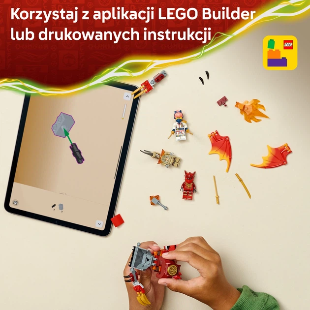 Zestaw klocków LEGO Ninjago Smok-mech Kaia — zestaw bitewny 85 elementów (71851) - obraz 7