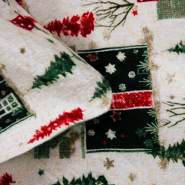 Комплект постільної білизни Homla Glora Підковдра 200 x 220 см + 2 наволочки на подушки 70 x 80 см зі святковим візерунком різнокольоровий (5906496700507) - зображення 3