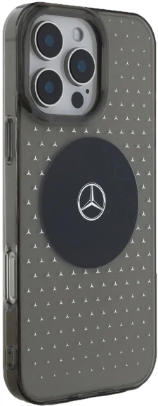 Панель Mercedes Benz Star Pattern для Apple iPhone 16 Pro з MagSafe Black (3666339326340) - зображення 6