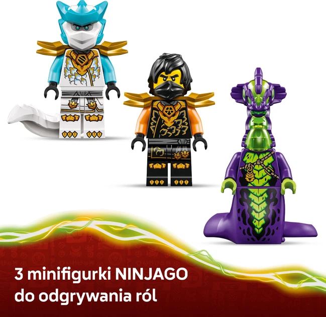 Zestaw klocków LEGO Ninjago Mech specjalny Cole’a i Zane w smoczej zbroi 364 elementy (71854) - obraz 6