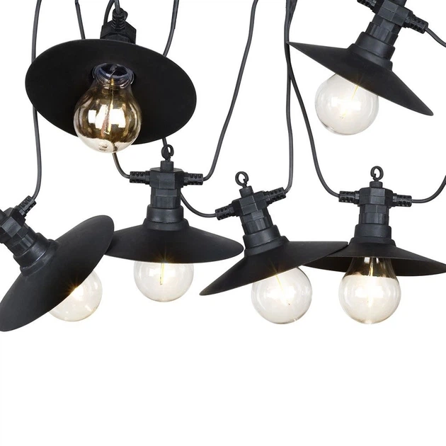 Гірлянда садова Vilde 339380-W1 лампи з абажуром LED 5.5 м Тепла Біла (5904316457235) - зображення 2