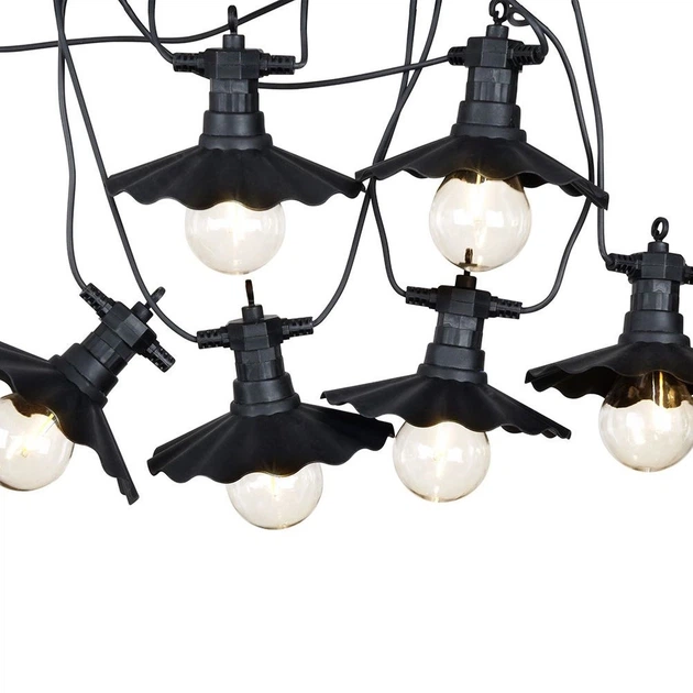 Гірлянда садова Vilde 339380-W2 лампи з абажуром LED 5.5 м Тепла Біла (5904316457242) - зображення 2