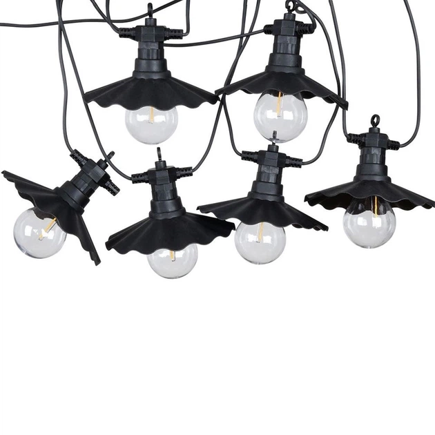 Гірлянда садова Vilde 339380-W2 лампи з абажуром LED 5.5 м Тепла Біла (5904316457242) - зображення 3