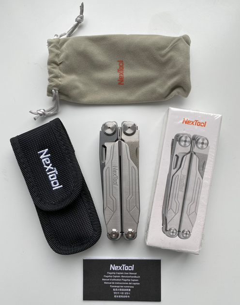Мультитул NexTool Flagship Captain NE20214 19 в 1 універсальний складаний EDC інструмент з плоскогубцями ножем ножицями пилкою викрутками кусачками напилком у нейлоновому чохлі для туризму ремонту - зображення 12