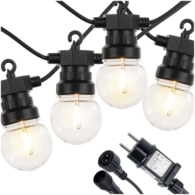 Гірлянда садова Vilde 489332 LED 9.5 м Тепла Біла (8721037330534) - зображення 6