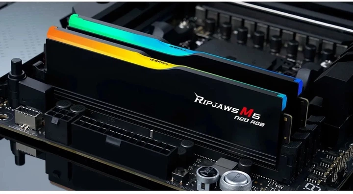 Pamięć RAM G.Skill Ripjaws M5 Neo RGB Dual-Kit 64GB DDR5-6000 Intel XMP Black (F5-6000J2836G32GX2-RM5RK) - obraz 4