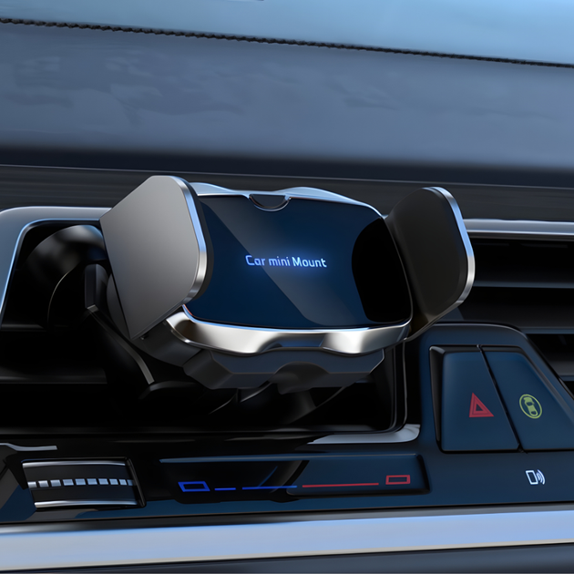 Держатель для смартфона,автомобильный с беспроводной зарядкой 5W в машину с поворотом на 360 градусов,серебристый P7_silver - Фото 1 Держатель для смартфона,автомобильный с беспроводной зарядкой 5W в машину с поворотом на 360 градусов,серебристый P7_silver - изображение 1
