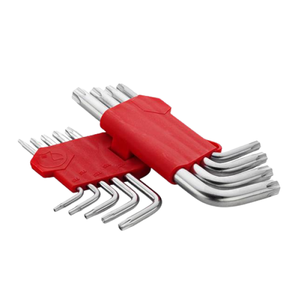 Набор ключей torx "звёздочка" INTERTOOL 9шт, короткие, Т10-Т50, CrV (32485) - Фото 3 Набор ключей torx "звёздочка" INTERTOOL 9шт, короткие, Т10-Т50, CrV (32485) - изображение 3