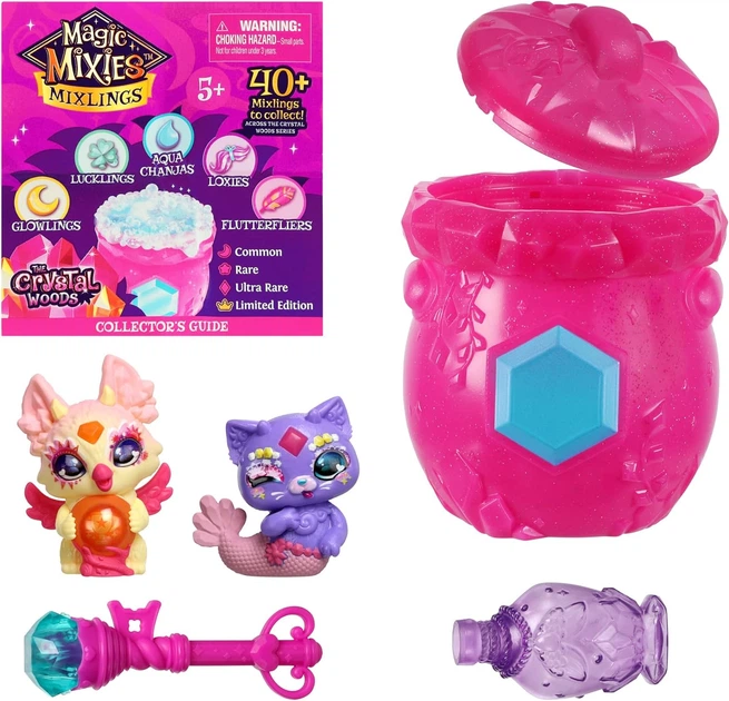 Ігровий набір Magic Mixies Mixlings Fizz 2 Pack Казаночок чарівний Мікслінг (рожевий) 2 фігурки - Фото 2 Ігровий набір Magic Mixies Mixlings Fizz 2 Pack Казаночок чарівний Мікслінг (рожевий) 2 фігурки - изображение 2