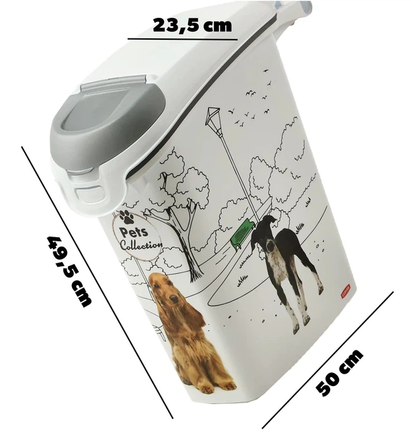 Контейнер для зберігання сухого корму Curver Pet life 10 кг 23 л Собаки 254867 (3253924836782) - зображення 3