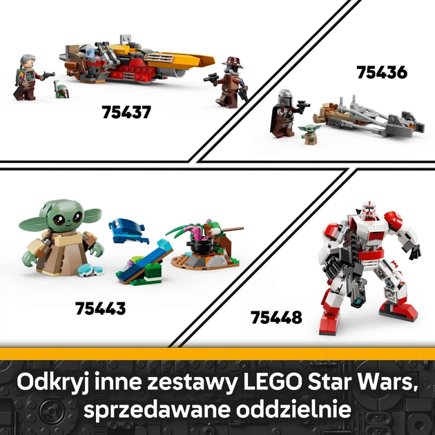 Zestaw klocków LEGO Star Wars Oblężenie Mandalory — zestaw bitewny 116 elementów (75449) - obraz 8