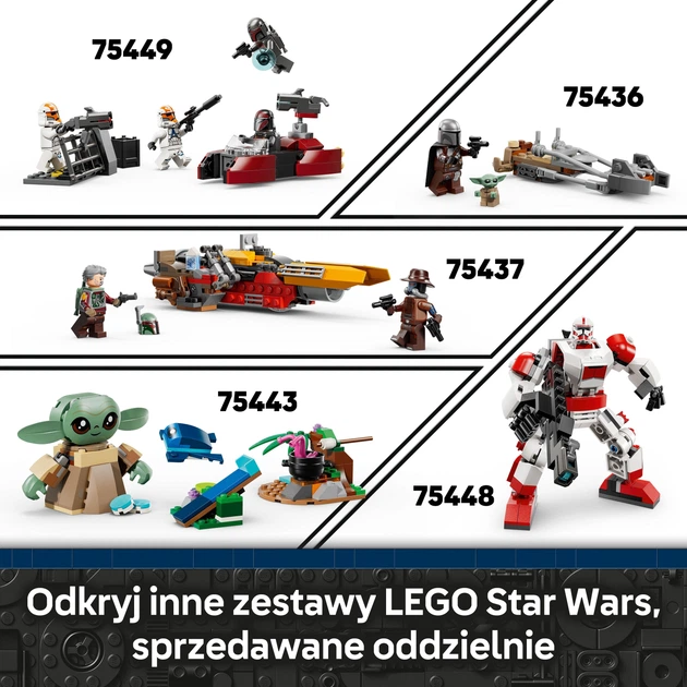 Конструктор LEGO Star Wars Дроїд-астромеханік BB-8 569 елементів (75452) - зображення 8