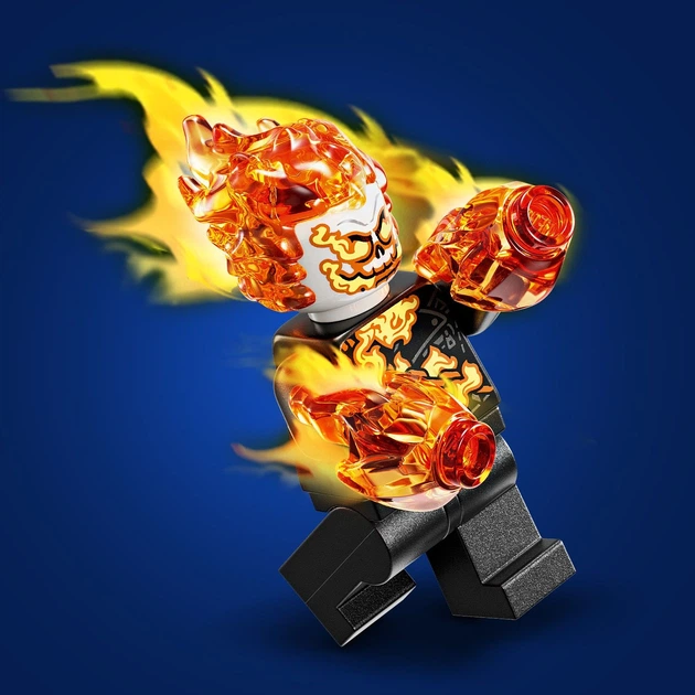 Zestaw klocków LEGO Super Heroes Marvel Spider-Man kontra Ghost Rider na motocyklu 72 elementy (76335) - obraz 5