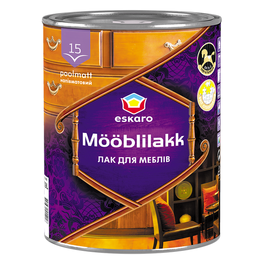Лак Mööblilakk 15 0,9л - Фото 1 Лак Mööblilakk 15 0,9л - изображение 1