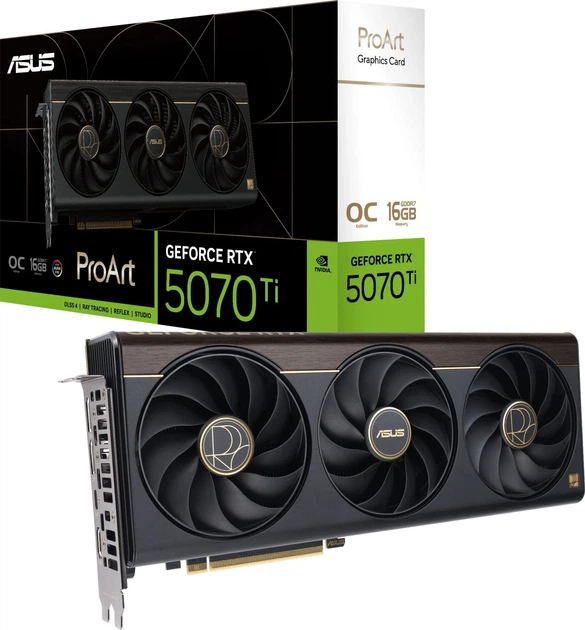Відеокарта ASUS PCI-Ex GeForce RTX 5070 Ti ProArt OC 16GB GDDR7 (256bit) (2610/28000) (HDMI, 3 x DisplayPort, USB Type-C) (90YV0NR0-M0NA00) - зображення 17