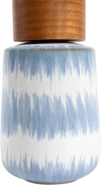 Dozownik Homla Nodo z drewnianą pompką 8.5 x 18 cm Błękitny (237878) - obraz 4