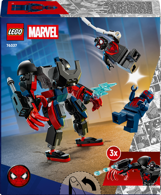 Конструктор LEGO Super Heroes Marvel Робот Майлза Моралеза vs. Людина-павук 2099 135 елементів (76337) - зображення 9