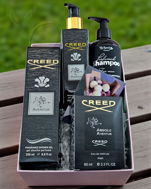Подарочный набор косметики No Brand в стиле CREED Absolu Aventus 3 в 1 - изображение 2