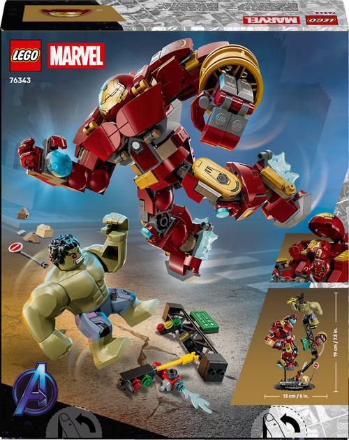 Конструктор LEGO Super Heroes Marvel Легендарна битва: Халкбастер vs. Халк 413 елементів (76343) - зображення 9