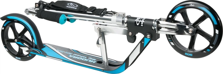 Самокат Hudora Scooter BIG Wheel Step RX205 Black/Blue (4005998208489) - зображення 4