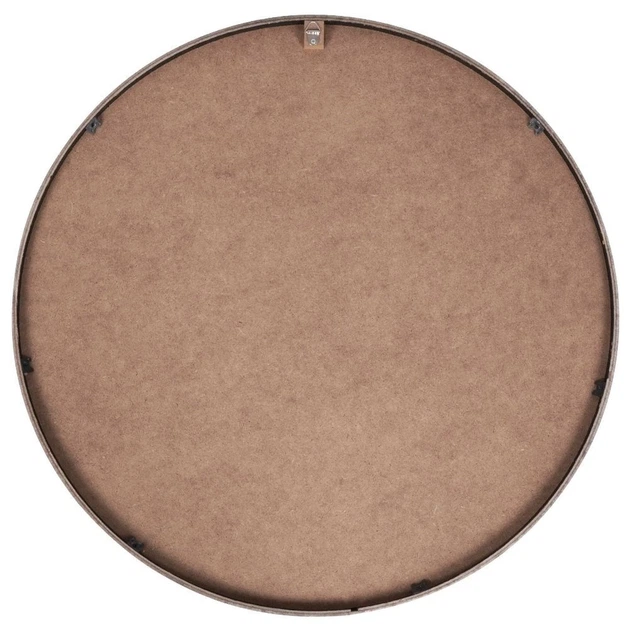 Lustro ścienne Vilde 569290 Okrągłe drewniane 50 cm Czarne (5904316404420) - obraz 4