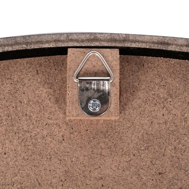 Lustro ścienne Vilde 569290 Okrągłe drewniane 50 cm Czarne (5904316404420) - obraz 5