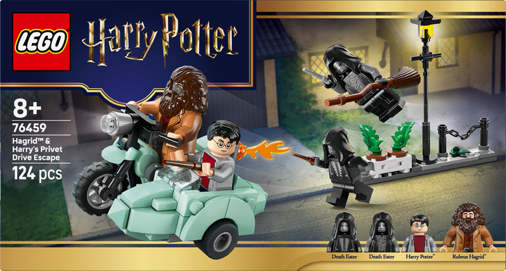 Zestaw klocków LEGO Harry Potter Ucieczka Hagrida i Harry’ego z Privet Drive 124 elementy (76459) - obraz 1
