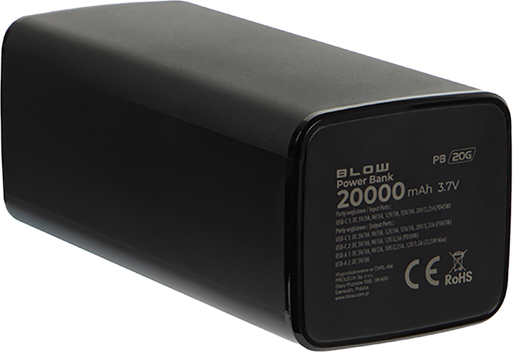 Powerbank Blow PB20G 20000mAh 65W Black (5900804146681) - obraz 3
