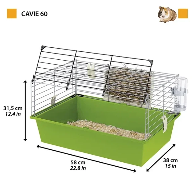 Клітка для морських свинок та гризунів Ferplast Cavie 60 58х38х31.5 см Фіолетова (57012411) - зображення 3