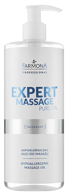 Olejek do masażu Farmona Professional Expert hipoalergiczny 500 ml (5900117977491) - obraz 1