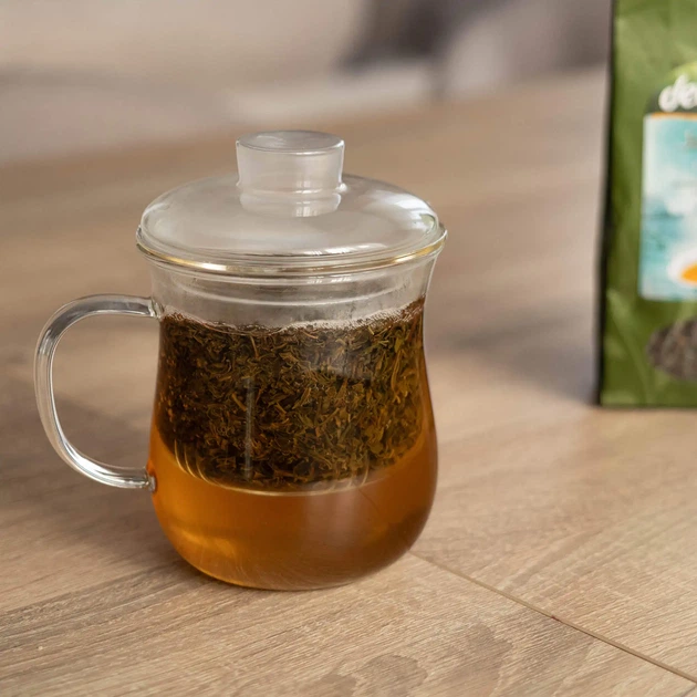 Kubek do herbaty Kadax Braud z zaparzaczem 370 ml (5906638312858) - obraz 5