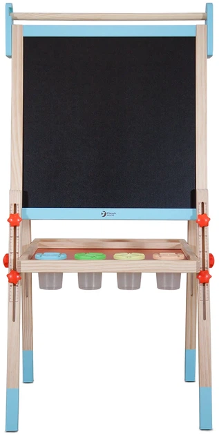 Дошка для малювання Classic World Дерев’яна магнітна та шкільна 2 в 1 39 елементів (6927049053887) - зображення 2