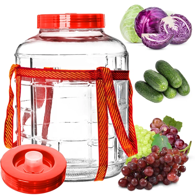 Słój szklany Kadax Fenis uniwersalny z zakrętką 12 l (5903699405888) - obraz 5