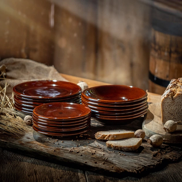 Zestaw talerzy Kadax Olympia płytkich 24 cm 4 szt (ZES5903699480878) - obraz 4